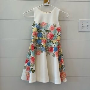 GB girls size 8 white with flowers